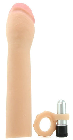 EXTRA Cock Cyberskin 3-in-1 Vibrating by Topco - Pumps, Extenders and Sleeves