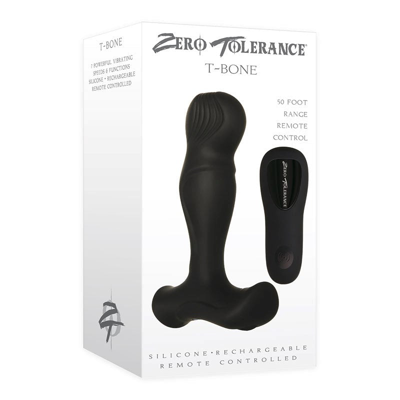 Zero Tolerance T-Bone - Black - - Prostate Toys