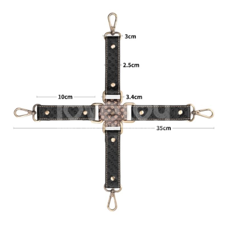 Lovetoy Rebellion Reign Fetish Play Hogtie Set - Cuffs And Restraints