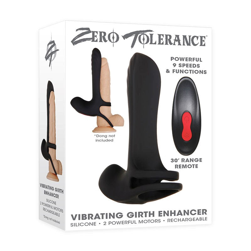 Zero Tolerance Vibrating Girth Enhancer - Black - - Pumps, Extenders and Sleeves