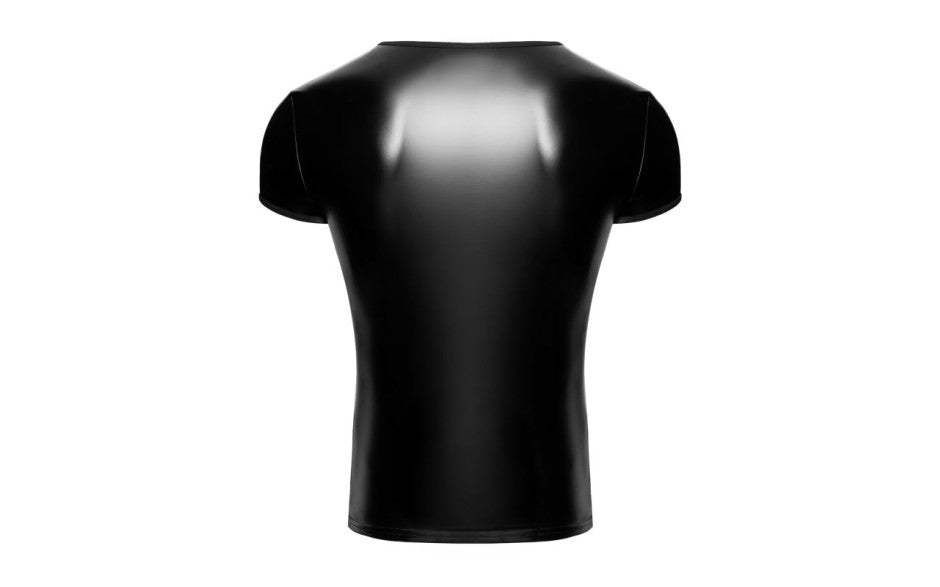 Noir Handmade Elastic Powerwetlook Vexen Tee Black - Mens Briefs And Boxers