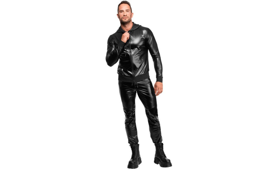 Noir Handmade Vexen Hooded Mens Jacket Black - Mens Briefs And Boxers
