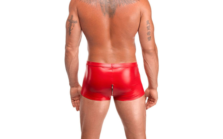 Noir Handmade Sexy Mens Red Ignite Shorts - Mens Briefs And Boxers