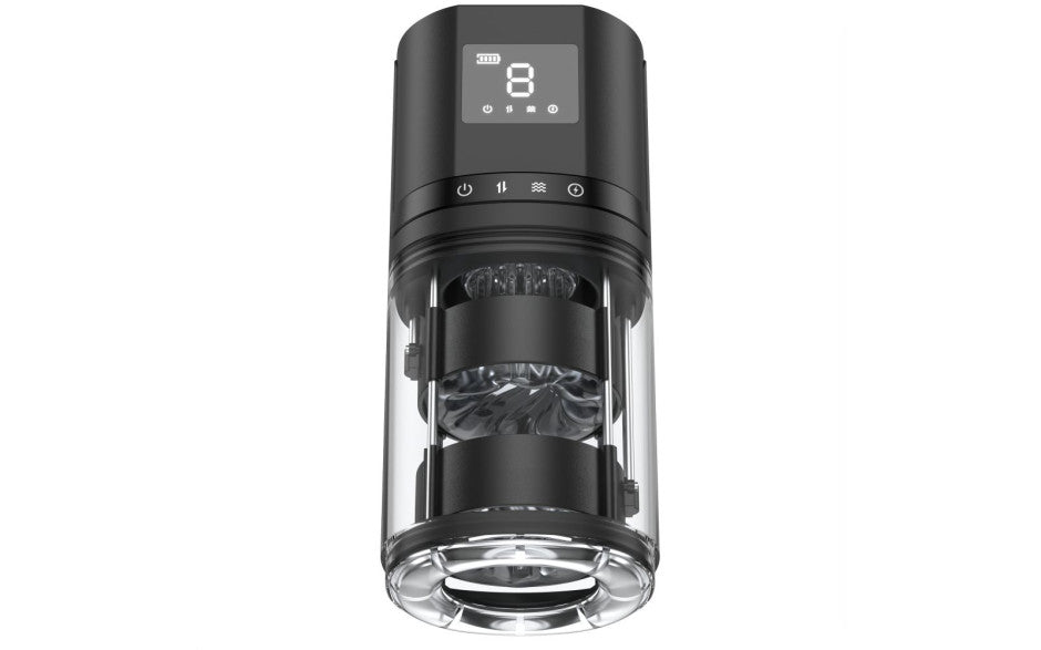 Doc Johnson Maximus LCD Auto Thrusting and Vibrating Stroker - Masturbators and Strokers