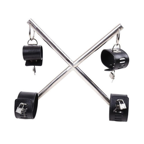 4 Way Leather Bondage Restraint by BDStyle - Spreaders and Hangers