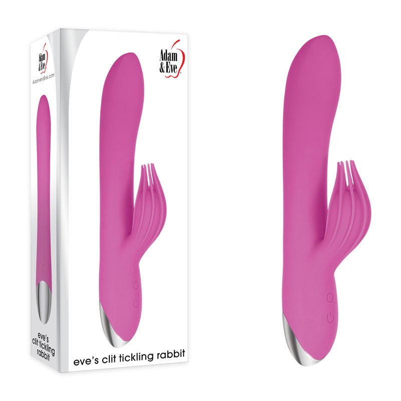 Adam & Eve Clit Tickling Rabbit - Pink - - Rabbit Vibrators