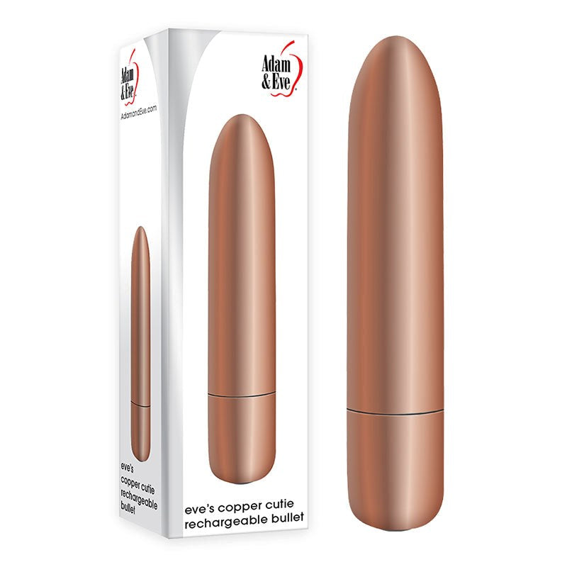 Adam & Eve Copper Cutie Rechargeable Bullet - - Bullet Vibrators