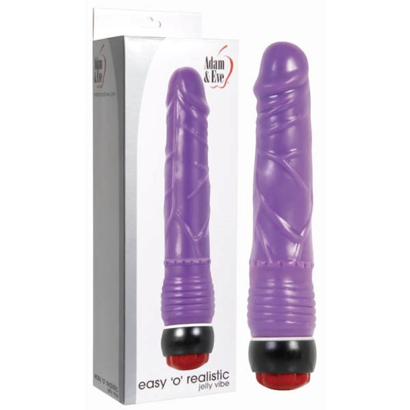 Adam & Eve Easy O Realistic Jelly Vibe - - G-Spot Vibrators