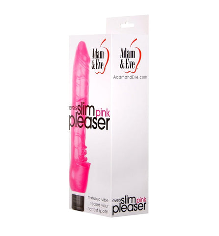 Customizable Vibrating Slim Pink Pleaser by Adam & Eve - G-Spot Vibrators