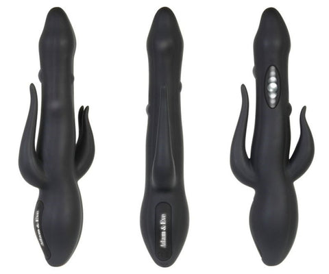 Eve's Bad Bunny Black Rabbit Vibrator by Adam & Eve - Rabbit Vibrators