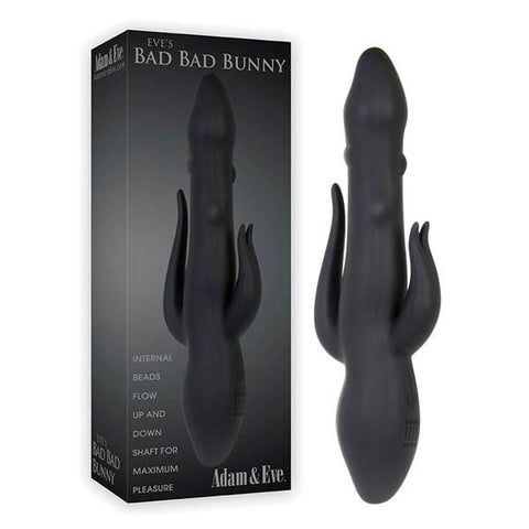 Eve's Bad Bunny Black Rabbit Vibrator by Adam & Eve - Rabbit Vibrators