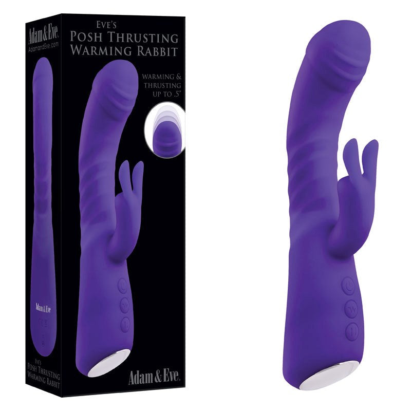 Adam & Eve Eves Posh Thrusting Warming Rabbit - - Rabbit Vibrators