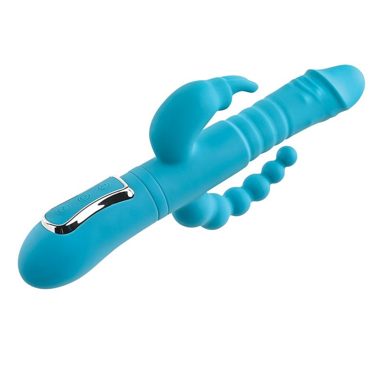 Adam & Eve Eves Thrusting Triple Joy Rabbit - - Rabbit Vibrators