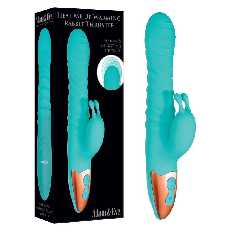 Adam & Eve Heat Me Up Warming Rabbit Thruster - - Rabbit Vibrators