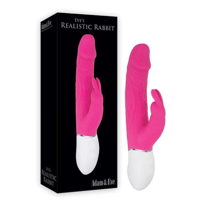 Adam & Eve Realistic Rabbit - - Rabbit Vibrators