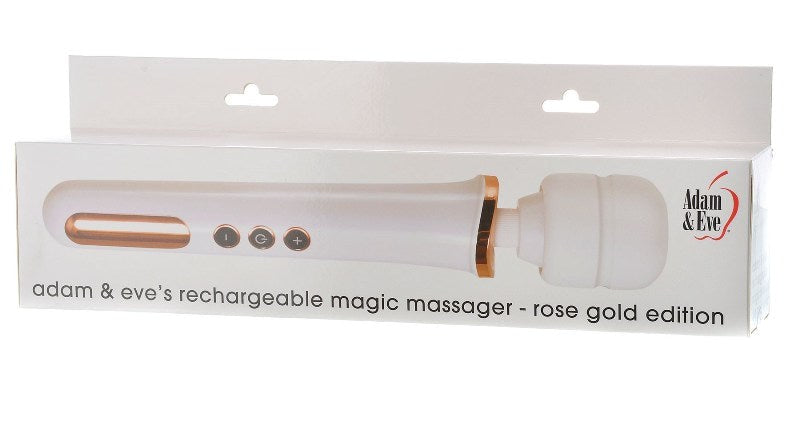 Adam & Eve Rechargeable Magic Massager Rose Gold - - Personal Massagers