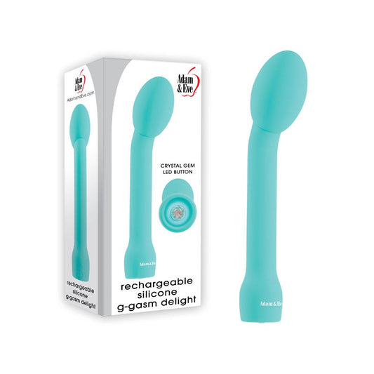Adam & Eve Rechargeable Silicone G-Gasm Delight - - G-Spot Vibrators