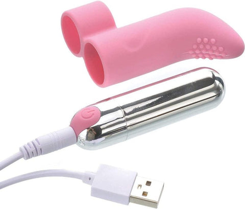 Silicone Rechargeable Finger Vibe by Adam & Eve - Finger and Tongue Vibrators