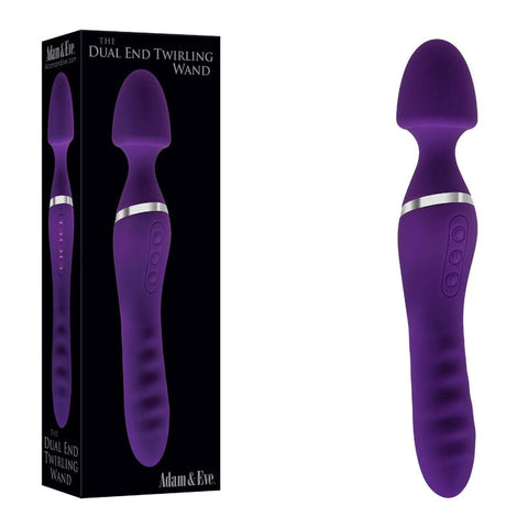 Dual End Twirling Pleasure Wand by Adam & Eve - Body Wands