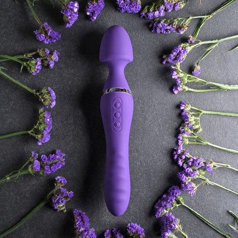 Dual End Twirling Pleasure Wand by Adam & Eve - Body Wands
