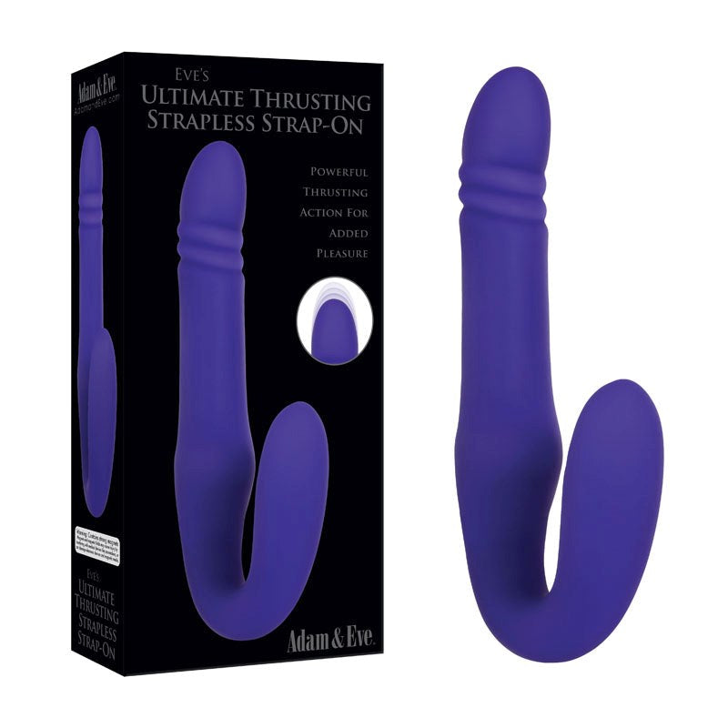 Adam & Eve Ultimate Thrusting Strapless Strap-On - - Strap On Sextoys