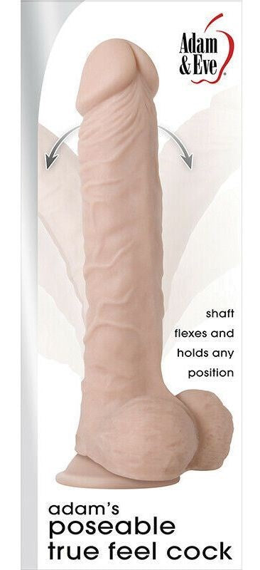 Adam and Eve Adam's Posable True Feel Cock - - Realistic Dildos