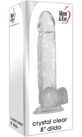 Crystal Clear 8 inch Dildo by Adam & Eve Sextoys - Realistic Dildos