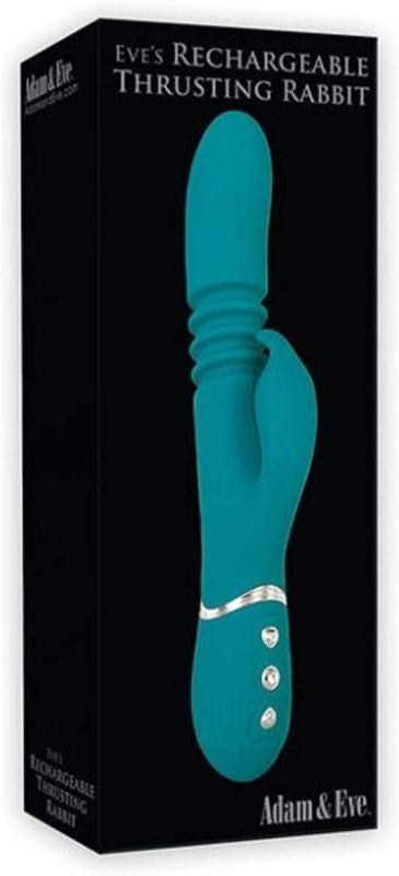 Adam and Eve Eve's Rechargeable Thrusting Rabbit - - Rabbit Vibrators