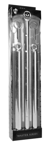 Adjustable Steel Spreader Bar Black by XR Brands - Spreaders and Hangers