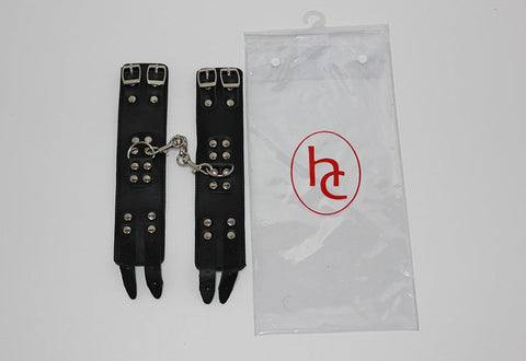 Bondage Black Wrist Restraints by Hell's Couture - Cuffs and Restraints