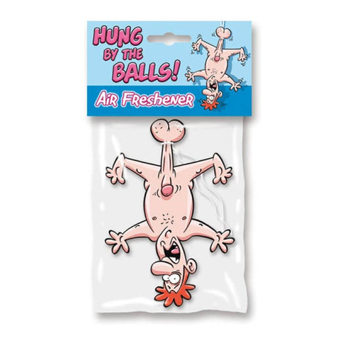 Hung By The Balls Air Freshener Novelty Car Air Freshener - Party Gifts and Novelties