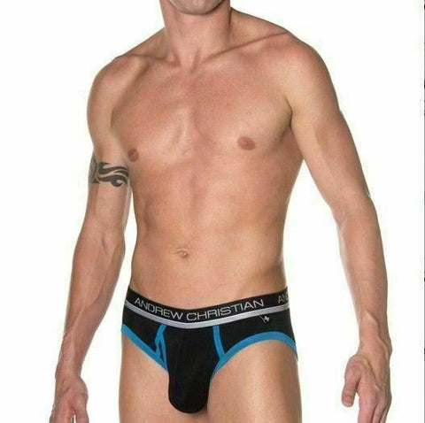 Air Sculpt Brief Black by Andrew Christian - Mens Briefs And Boxers