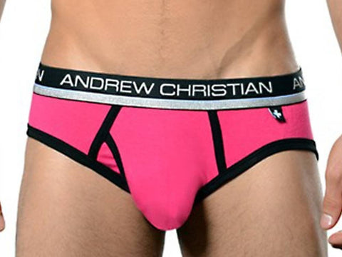 Air Sculpt Brief Fuchsia by Andrew Christian - Mens Briefs And Boxers