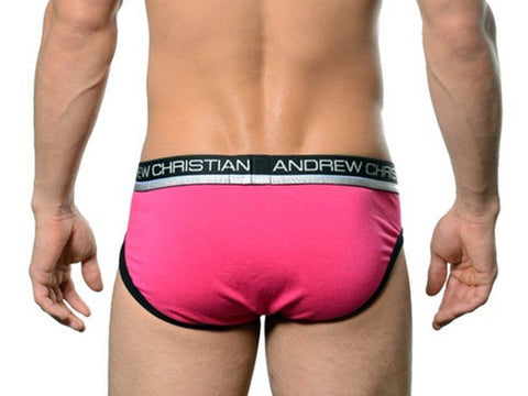 Air Sculpt Brief Fuchsia by Andrew Christian - Mens Briefs And Boxers
