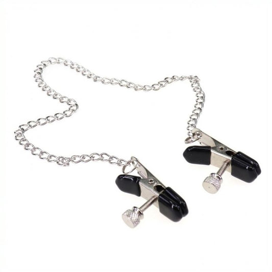 Alligator Nipple Clamp With Chain - - Breast and Nipple Toys