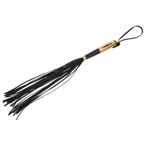 Alloy Handled Leather Bondage Flogger by BDStyle - Whips And Crops