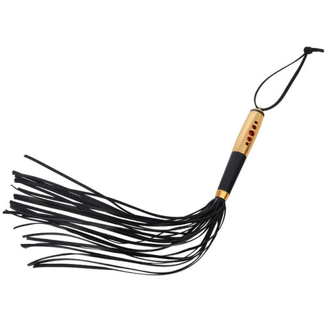 Alloy Handled Leather Bondage Flogger by BDStyle - Whips And Crops