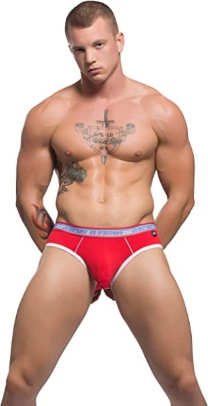 Almost Naked Holiday Air Jock Red - - Jocks and G-Strings