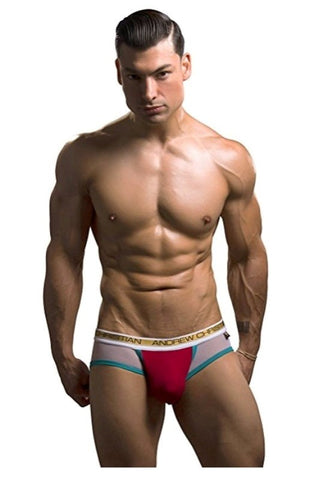 Peek-a-boo Holiday Brief Red by Andrew Christian - Jocks and G-Strings