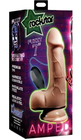 Amped Fuzzy 7 5 Inch Realistic Dildo by La Viva - Realistic Dildos