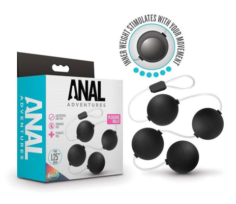Anal Adventures Pleasure Balls by Blush Novelties - Anal Beads and Balls