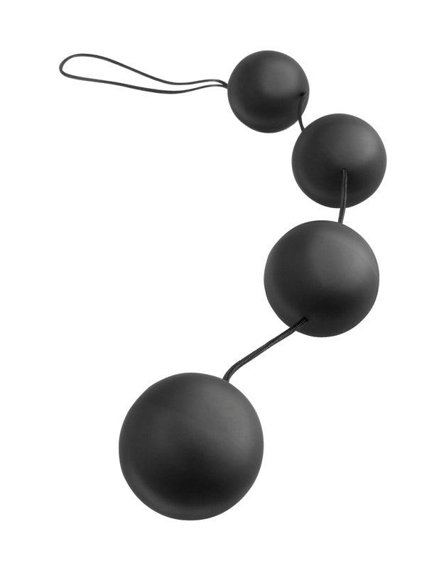 Anal Fantasy Collection Deluxe Vibro Balls Black - - Anal Beads and Balls