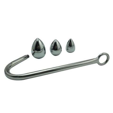 Stainless Steel Anal Hook and Plug Set by BDStyle - Spreaders and Hangers