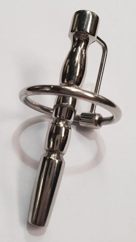 Apollo Cum Thru Cock Plug & Glans Ring by Hell's Couture - Penis Plugs