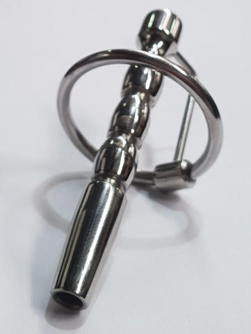 Apollo Cum Thru Cock Plug & Glans Ring by Hell's Couture - Penis Plugs