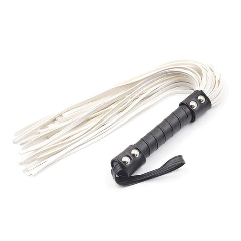Araneae White Tip Whip Bondage Whip by BDStyle - Whips And Crops