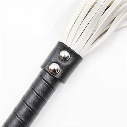Araneae White Tip Whip Bondage Whip by BDStyle - Whips And Crops