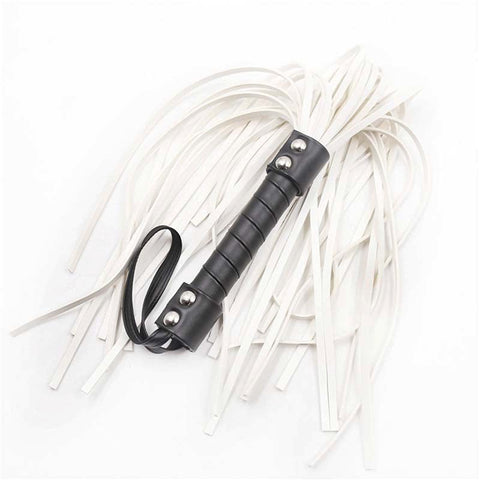 Araneae White Tip Whip Bondage Whip by BDStyle - Whips And Crops