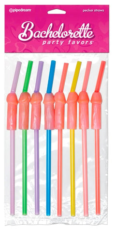 Bachelorette Party Penis Shape Pecker Straws by Pipedream - Sex Games, Coupons and Tricks