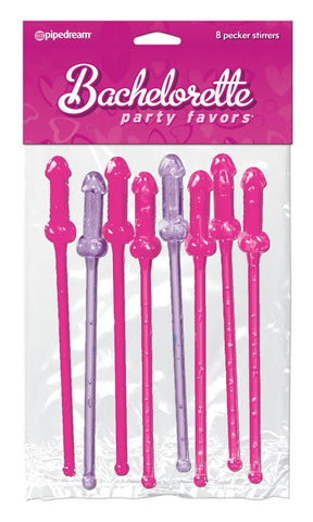 Cocktail Stirrers 8 Pack by Pipedream Products - Bachelorette and Bucks